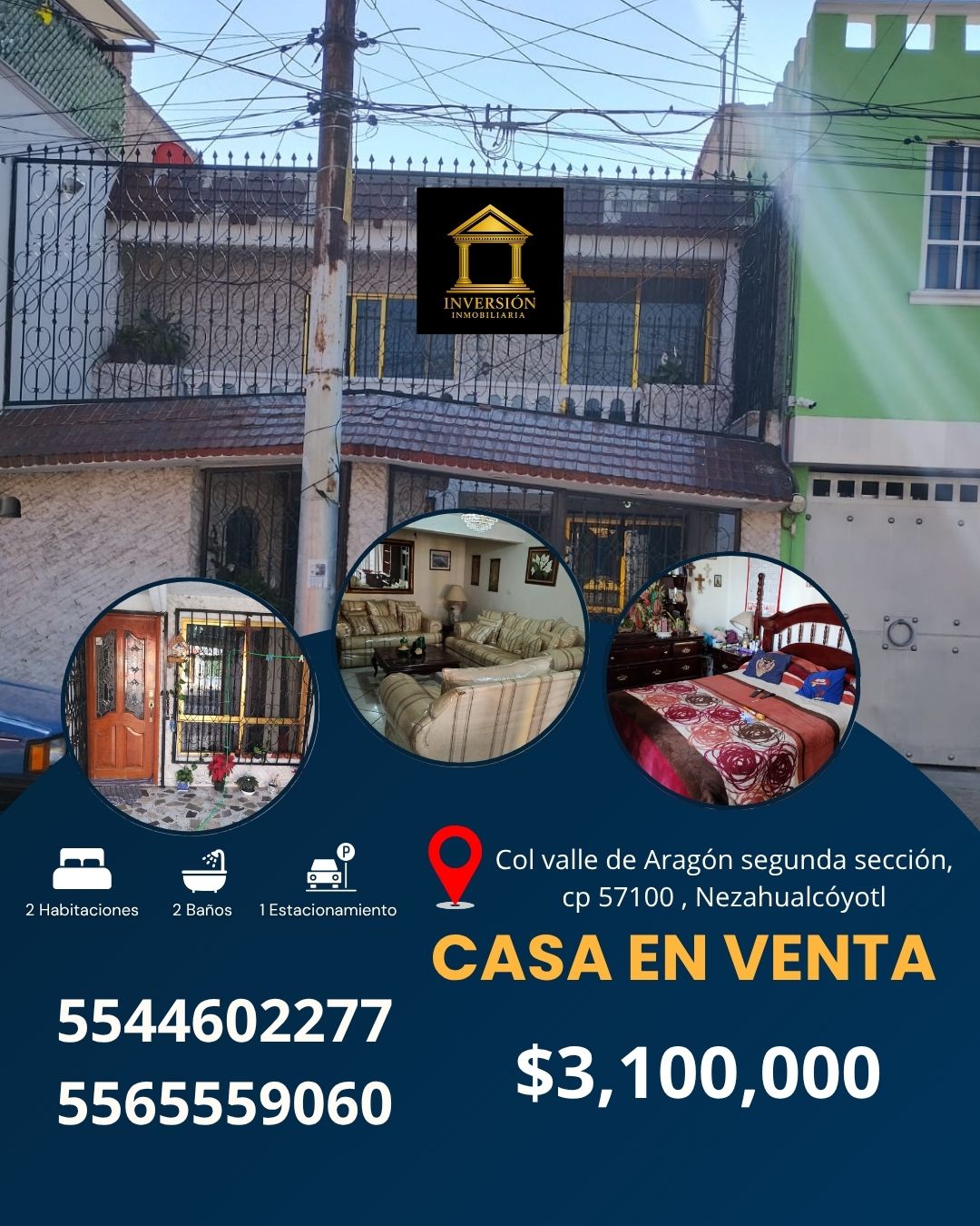 Casa en venta en Valle Paraná valle de Aragón Nezahualcóyotl