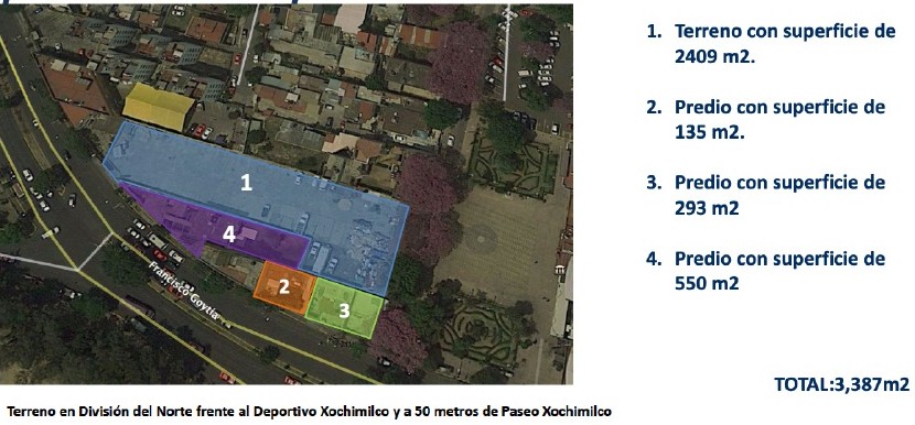 Baño de Terreno en venta - División del Norte, Xochimilco Frente a…