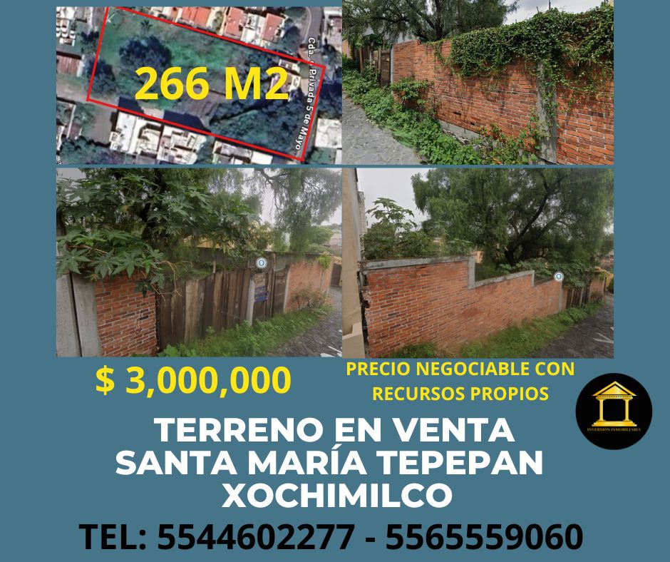 Terreno en venta en Privada 5 de Mayo, Santa María Tepepan, Xochimilco, 16020 C…