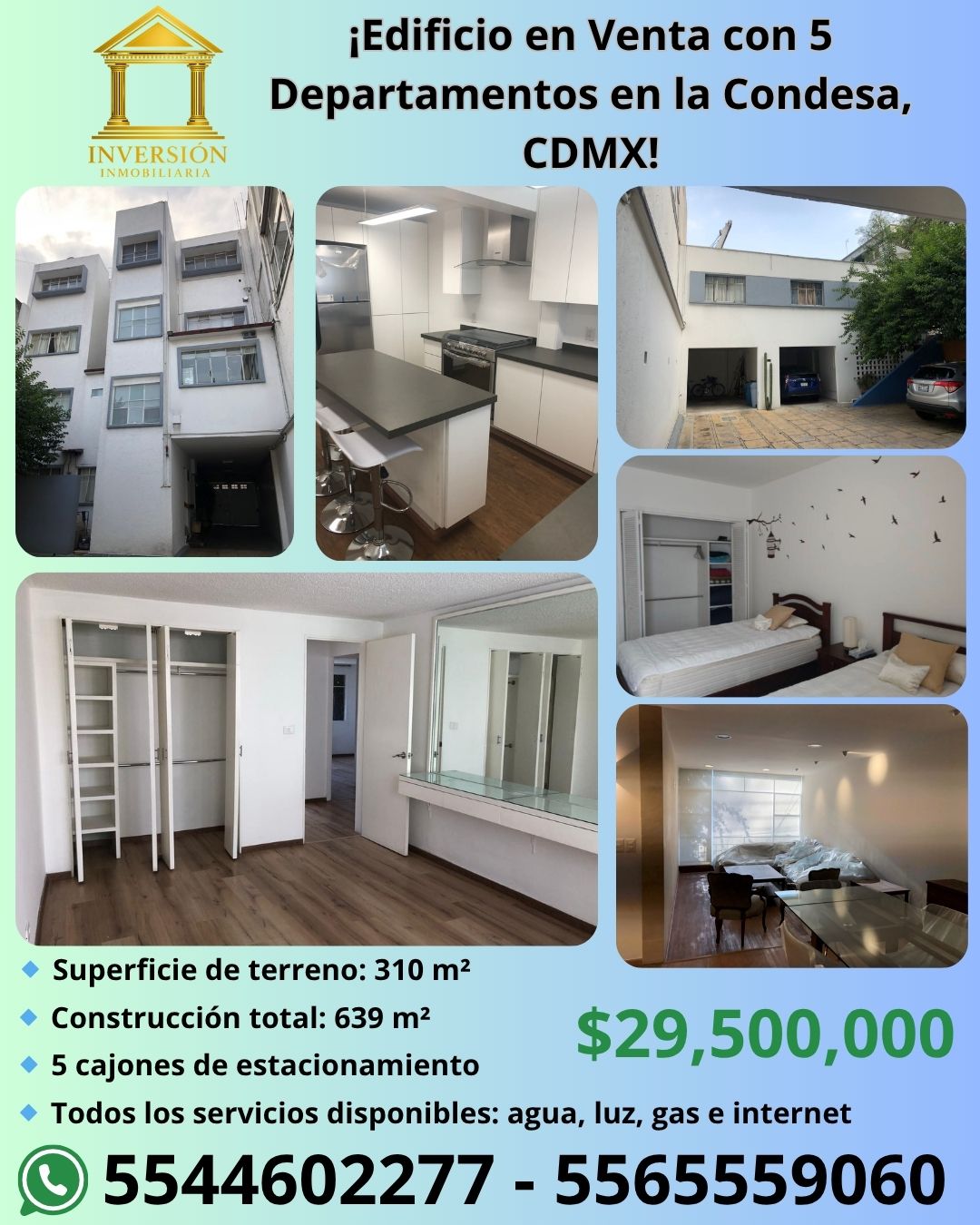 Casa en venta en Calle Zamora Col. Condesa