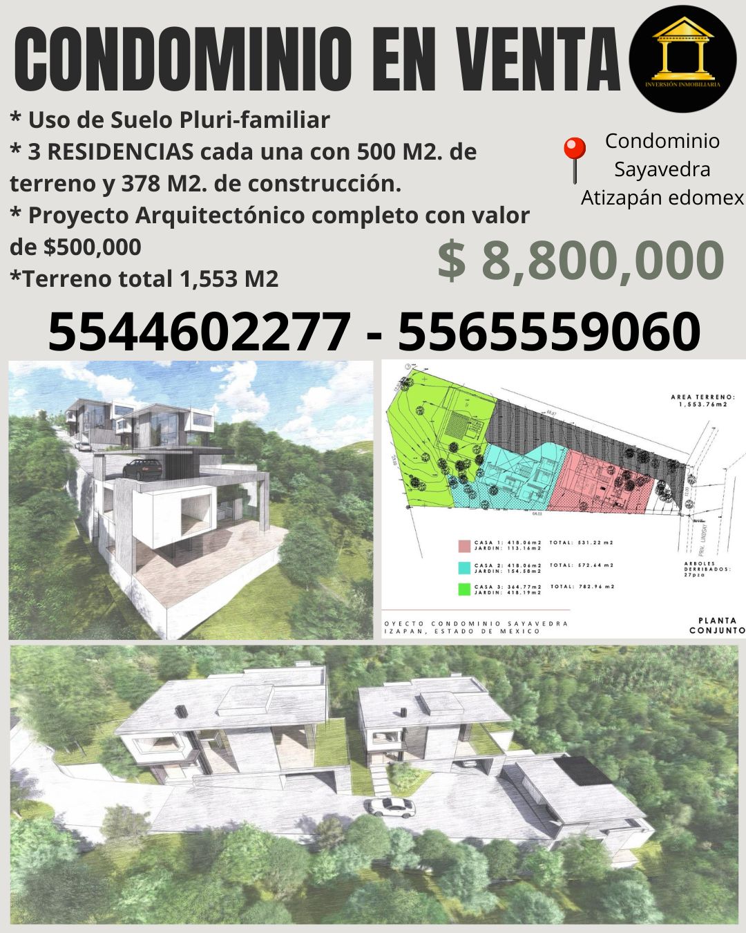 Terreno en venta en Atizapán de Zaragoza, Condominio Sayavedra